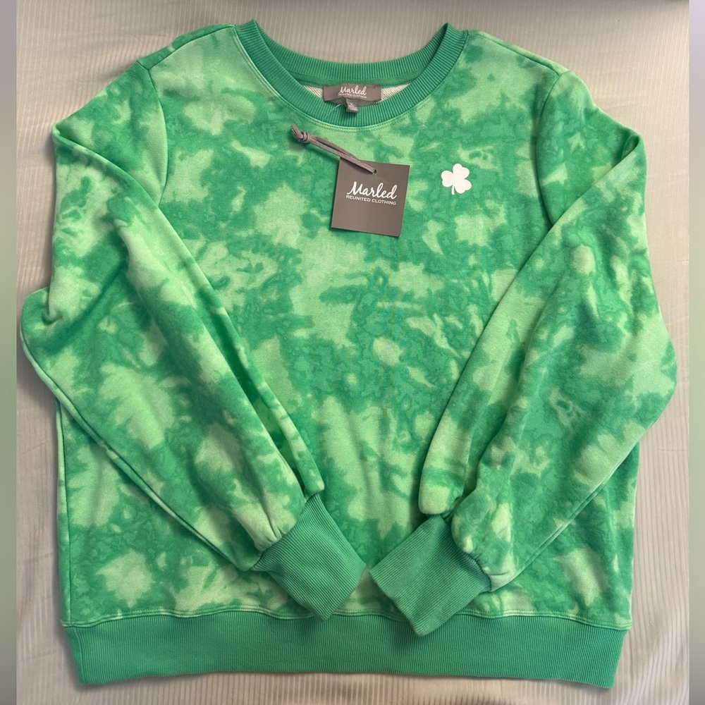 Marled Green Sweater - Picture 2 of 9